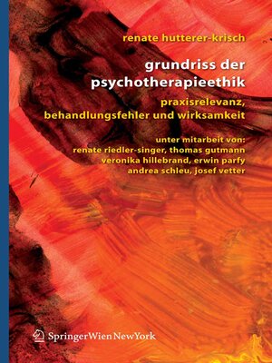 cover image of Grundriss der Psychotherapieethik